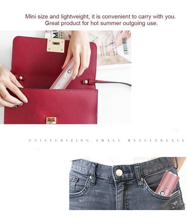 Generic Nanoscale Atomization Sprayer Handy Nano Mist Brighten Skin Tone with Oil Water Balance for Summer (Rose Aluminum Alloy + 2000 Power Bank) - Buy Online on GoSupps.com