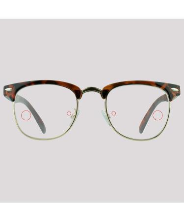 proSPORT Multifocal Progressive Glasses - No Line 3-in-1 Lens for Computer Gaming & Reading - Black & Tortoise - Unisex Med to Large - 1.5x - Buy Online on GoSupps.com