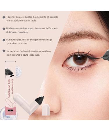 Eye End Wing Stamp | Double-Pointed Stencil for Women Eye Fin Quick-Drying Stain-Resistant Polka Dot Cosmetics for Travel Dates Weddings - Buy Online on GoSupps.com