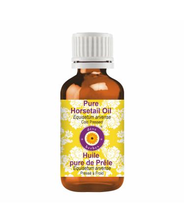 Deve Herbes Pure Horsetail Oil (Equisetum arvense) Natural Therapeutic Grade Cold Pressed 10ml (0.33 oz)