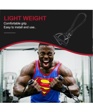 Fitness Exercise Resistance Bands - 2 Pairs with Comfortable Handles for Strength Training Pilates & Gym Workouts - Black 80x12x3cm - Buy Online on GoSupps.com