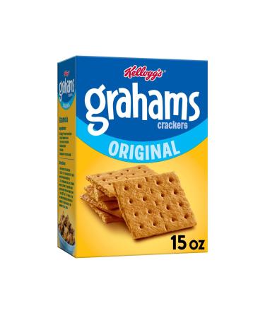 Kellogg's Grahams Crackers, Original, Easy Snacks, 15oz Box - Buy Online on GoSupps.com