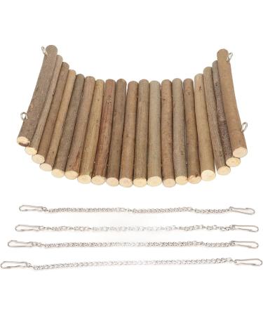 Buy Rabbit Wood Swing - Multifunctional Wooden Hamster Hammock for Mice & Sparrows | Natural Cute Resting Platform (20x30 cm) - Buy Online on GoSupps.com