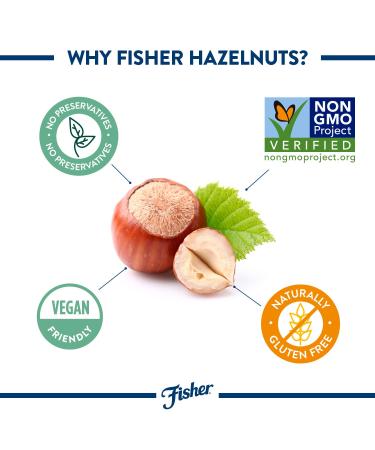 Fisher Chopped Unsalted Hazelnuts 4.52 oz - Gluten Free, Non-GMO, Vegan, Paleo, Keto - Pack of 1 - Buy Online on GoSupps.com