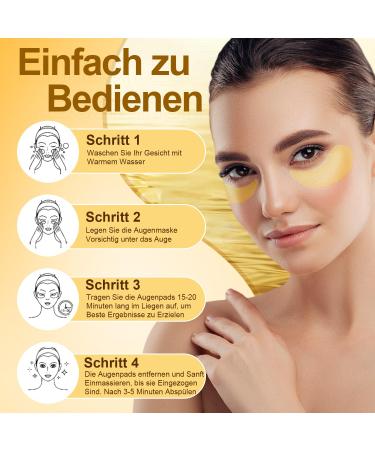 60 Golden Snail Eye Pads with Collagen - Anti-Aging Eye Mask for Dark Circles Puffiness & Wrinkles - International Shipping Available - Buy Online on GoSupps.com