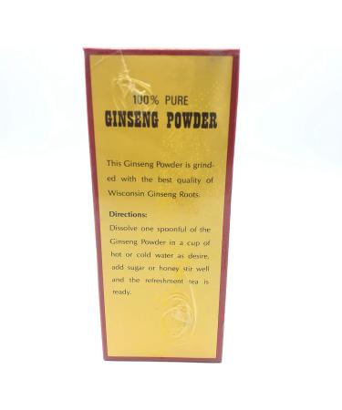 Natural Powder Wisconsin Ginseng Roots 100% Pure Ginseng Powder 6oz - Buy Online on GoSupps.com