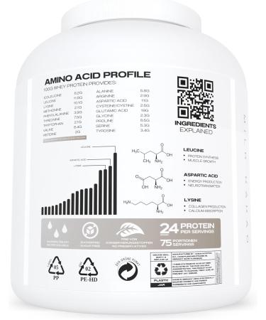 Whey Protein Vanilla Cookie 2.25 kg - 24g Protein per Serving - Muscle Building - German Quality - Aceus Nutrition  - Buy Online on GoSupps.com