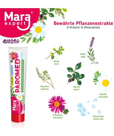 PAROMED Toothpaste with 6 Herbs & Mineral Salt | Protects Against Bleeding Gums & Periodontitis - MARA EXPERT - Buy Online on GoSupps.com