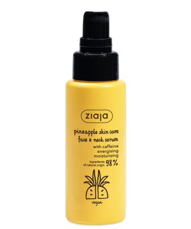 Ziaja Ziaja Pineapple Serum with Caffeine for Face and Neck White 50 ml