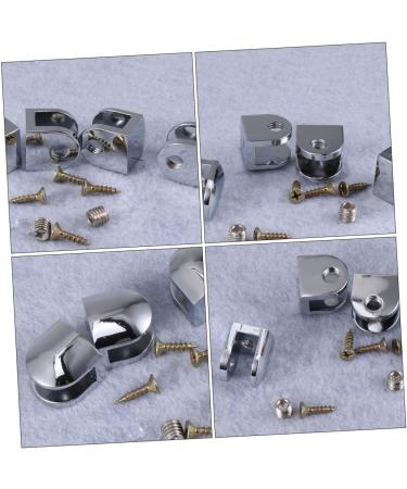 Artibetter 6pcs Glass Clip Desk Partition Clamp Glass Railing Glass Clamps Adjustable Glass Tray Laminate Clamp 2.3X2.2cm Silver - Buy Online on GoSupps.com