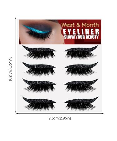 Eyelin 2-in-1 Reusable Eyelash Sticker & Eyeliner | Waterproof Stick-On Beauty Tool - Black - Buy Online on GoSupps.com