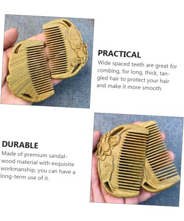 FRCOLOR Comb Japanese Hair Accessories Japanese Hair Pin Wooden Vintage Hair Accessories Vintage Hair Clips Wet Dry Hair Brush Hair Barrettes Travel Sandalwood Japanese-style Tool - Buy Online on GoSupps.com