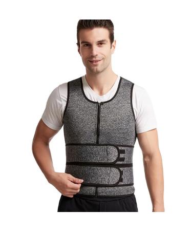 Adjustable Men Back Waist Posture Corrector Adult Correction Belt Waist Trainer Shoulder Gray XXL