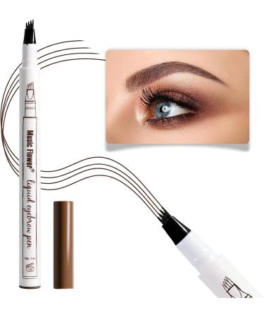 Waterproof Brow Pencil with Micro-Fork Tip Smudgeproof Fine Sketch Long Lasting Pen Natural Looking Stays On All Day. (Chestnut 2pcs) Chestnut 2pcs - Buy Online on GoSupps.com