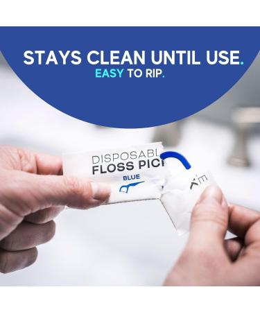 450 Individually Wrapped Multi-Color Floss Picks | Easy Grip Disposable Dental Flossers - Ideal for Travel & Plaque Removal - Buy Online on GoSupps.com