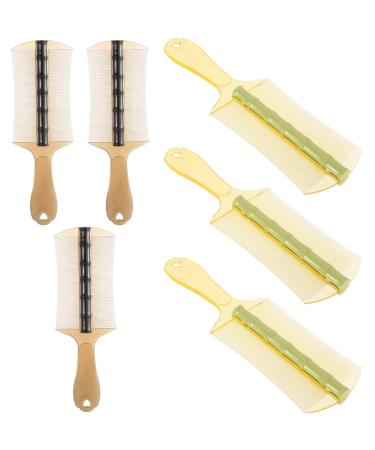 ERINGOGO Peigne Poux Dents Fines Double Face 6 Pi ces en Plastique pais Poign e Ergonomique limination Pellicules Cuir Chevelu Soins Cheveux pais Gar on et Filles Adultes