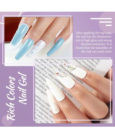 PEACECOLOR Gel Nail Polish Starter Kit - 6 Colors with Portable U V/LED Nail Lamp | Gloss/Matte Top Coat, Manicure Tools | Perfect Gift for Women - Buy Online on GoSupps.com