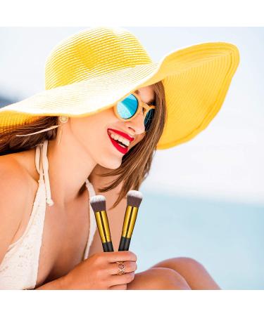 2 Pack Large Kabuki Self Tanner Brush for Face | Sunless Tanning Brush for Men and Women | Round Head for Easy Application and Blending - Buy Online on GoSupps.com