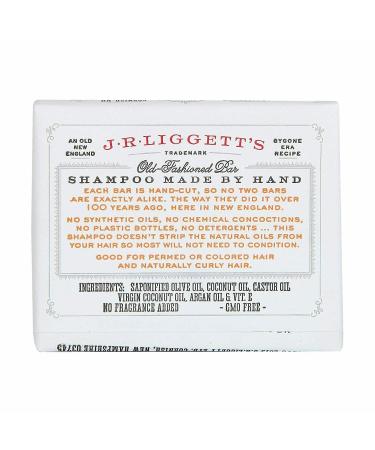 Jأ‚آ·Rأ‚آ·LIGGETT All-Natural Shampoo Bar - Virgin Coconut & Argan Oil, Sulfate-Free for Strong, Healthy Hair - 3.5 oz - Buy Online on GoSupps.com