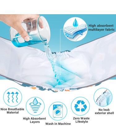 Dono 3-Pack Reflective Dog Diapers with Washable Belly Band for Small Medium & Large Dogs - Frying Eggs Design (L) - Buy Online on GoSupps.com