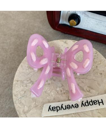 AJOIDR Bowknot Hair Clip Acetic Acid Claw Clip Hair Banana Barrettes Nonslip Jaw Clip Braid HairClaw for Women SideBangs Red - Buy Online on GoSupps.com