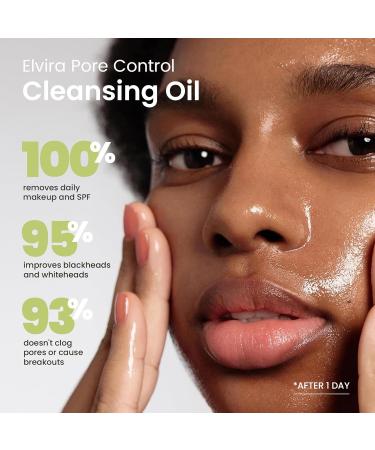 Elvira Pore Control Cleansing Oil - Fragrance-Free Makeup Remover for Sensitive Skin Blackhead Removal & Hydrating Korean Skincare - Buy Online on GoSupps.com