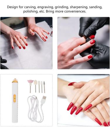 POPETPOP 2pcs nail polisher manicure tools nail drill professional Manicure pedicure tool Nail sanding tool mini nail files rechargeable nail drill electric nail filer nail drill file 15.2X2X2CMx2pcs Whitex2pcs - Buy Online on GoSupps.com
