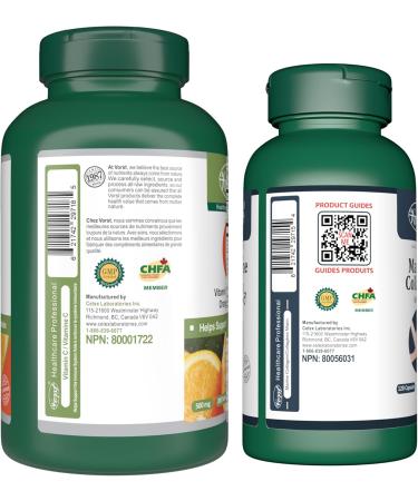 VORST Marine Collagen for Men 120 Capsules and Vitamin C 200 Tablets (Combo Bundle 2 Bottles) - Buy Online on GoSupps.com