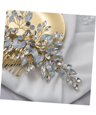 Ipetboom Silver Barrettes Hair Accessories Hair Barrettes for Women Silver Hair Clip Silver Headpiece Hair Side Comb Hair Comb Crystal Bridal Hair Combs Hairpin Bride Wedding - Buy Online on GoSupps.com