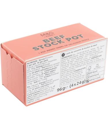 M&S Concentrated Beef Stock Pots Each Pot Makes 500ml Ready to Use Add Hot Water Set of 8 x 24g - Buy Online on GoSupps.com
