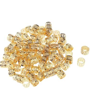 B Blesiya Lots 100 Pieces Hair Clip Rings Decorations Braid Hair Loops Headband Accessories Braiding Metal Cuffs Gold 10x8 mm 1 count (Pack of 100) Gold - Buy Online on GoSupps.com