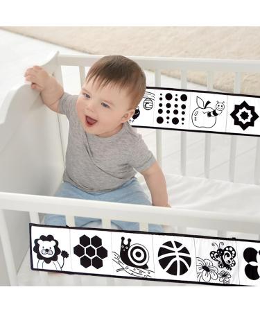 Scboy Contrast Book for Babies | Black & White Fabric Contrast Toys & Cards | Ideal for Newborns 0-6 Months - Buy Online on GoSupps.com