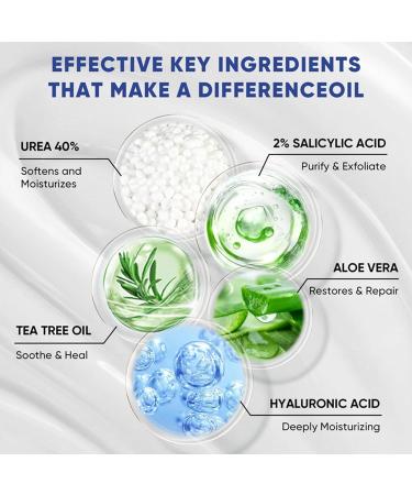  Mimoqk Lotion with Urea 150 g Urea Moisturizer for Hands & Feet Non-Greasy Lightweight Callus Remover Maximum Strength Dry Cracked Heels Softening Foot Care - Buy Online on GoSupps.com