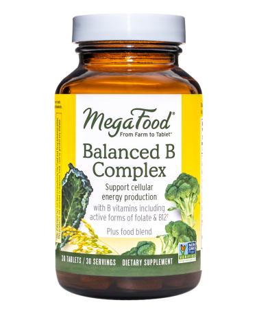 MegaFood Balanced B Complex 30 Tablets