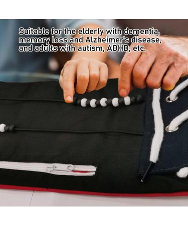 Fidget Blanket Reduce Anxiety Dementia Decompression Blanket Soft Polyester Various Difficulty Levels Widely Use for Elderly Adults with Autism - Buy Online on GoSupps.com