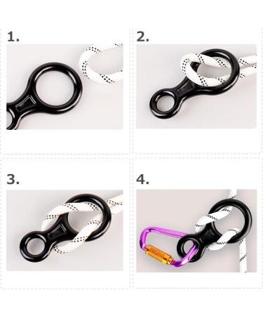 Azarxis 35kN Figure of Eight Descender - Blue Climbing Gear for Outdoor Recreation | International Shipping - Buy Online on GoSupps.com