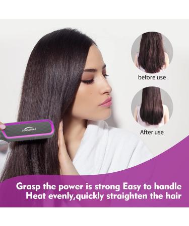 Buy Hair Straightener Brush - 30-Speed Negative Ion Styling Comb for Fast Home & Salon Use - Buy Online on GoSupps.com