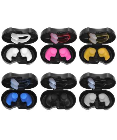 Yolev 6 Pairs Swimming Nose Clip Ear Plugs Reusable Washable Earplugs Clips  Showering Bathing Surfing Snorkeling and Other Water Sports  Suitable for Kids and Adult