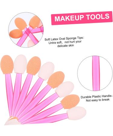 FRCOLOR 80pcs Sponge Makeup Stick Makeup Double Head Makeup Applicator Eye Shadow Applicator 6x1x0.8cm Assorted Color - Buy Online on GoSupps.com