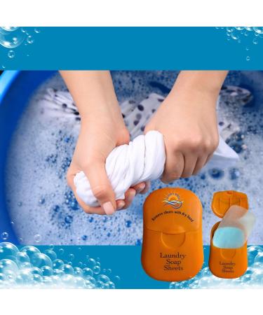 Travel Laundry Detergent Sheets - 50-Count Portable & Efficient for Camping Cruises and Hotels | Compact 3-Pack - Buy Online on GoSupps.com