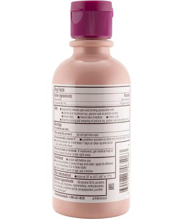 Caladryl Pink Calamine Skin Protectant + Itch Relief 6oz Bottle - Pack of 2 - Buy Online on GoSupps.com