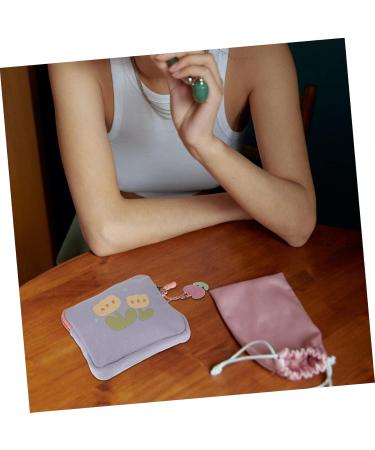 Anneome Women's Binding Storage Bag - Stylish Tampon Holder & Menstrual Tapes Organizer - Flower Pattern Portable Makeup Pocket - Buy Online on GoSupps.com