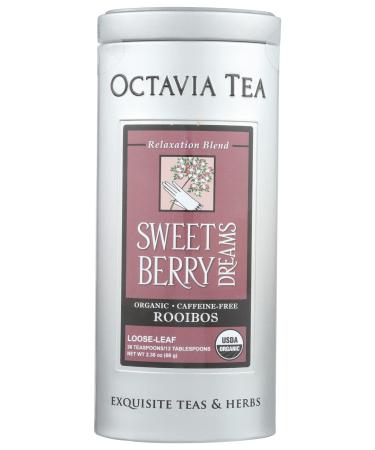 Octavia Tea Sweet Berry Dreams (Organic, Caffeine-Free Red Tea/Rooibos) Loose Tea, 2.65 Ounce Tin 1