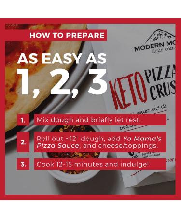 Yo Mama's Keto Pizza Sauce & Crust Bundle - 1g Net Carbs - Easy Keto Pizza Night Kit - Low Carb, Zero Sugar, Non-GMO - Buy Online on GoSupps.com