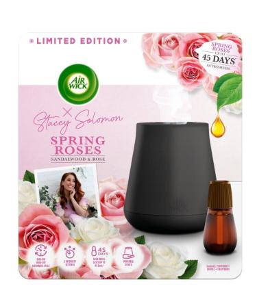 Air Wick| Spring Roses |Automatic Essential Mist Diffuser & Refill | 1 Gadget & 1 Refill