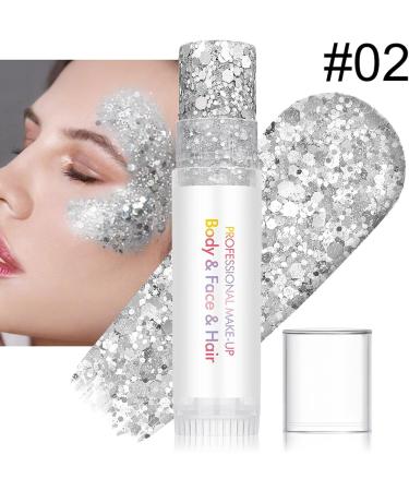  Monozoz Glitter Stick for Face | Sparkling Gel with 6 Colors - Hair Glitter - For Concerts Parties Clubbing Halloween Carnival Christmas and Fairy Tale Themes - Buy Online on GoSupps.com