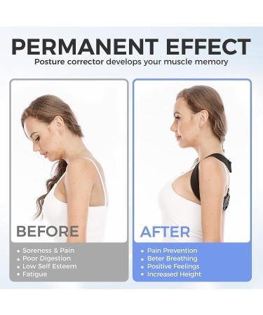 Adjustable Posture Corrector for Women and Men - Effective Clavicle Support for Pain Relief in Neck, Back, and Shoulders - Buy Online on GoSupps.com