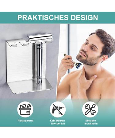 Xilimous SUS304 Stainless Steel Toothbrush Holder | Drilling-Free & Self-Adhesive Design for Electric Brushes - Buy Online on GoSupps.com
