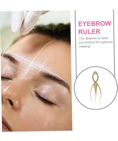 Beavorty Eyebrow Caliper 1pc Eyebrow Positioning Ruler Eyebrow Shaper Ruler Eyebrow Template Brow Template Tool Makeup Tools Eyebrow Mapping Ruler 1 count (Pack of 1) Golden - Buy Online on GoSupps.com