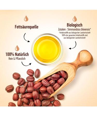 Jojoba Oil Organic 150 ml - 100% Pure Natural & Cold Pressed | Buy Online Worldwide - Buy Online on GoSupps.com